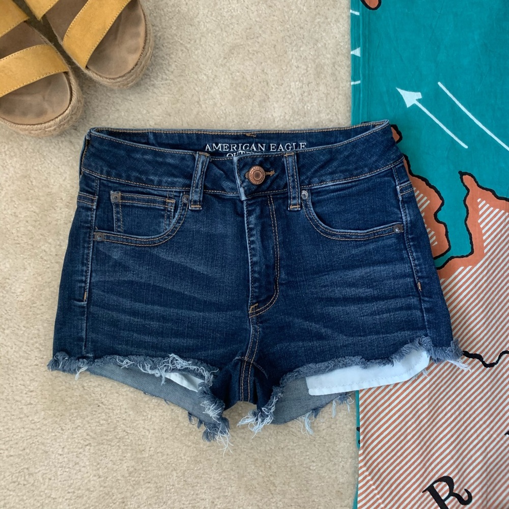 American Eagle High Rise Jean Shorts